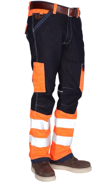 Vul in Omhoog gaan Onbeleefd Toolbox FO 20471 | High visibility werkbroek met oranje reflectie striping  online bestellen
